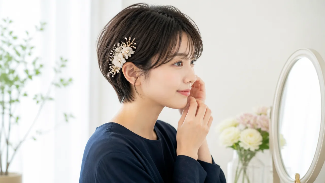 小学校の卒業式に似合うショートの髪型｜女の子・母親別アレンジ