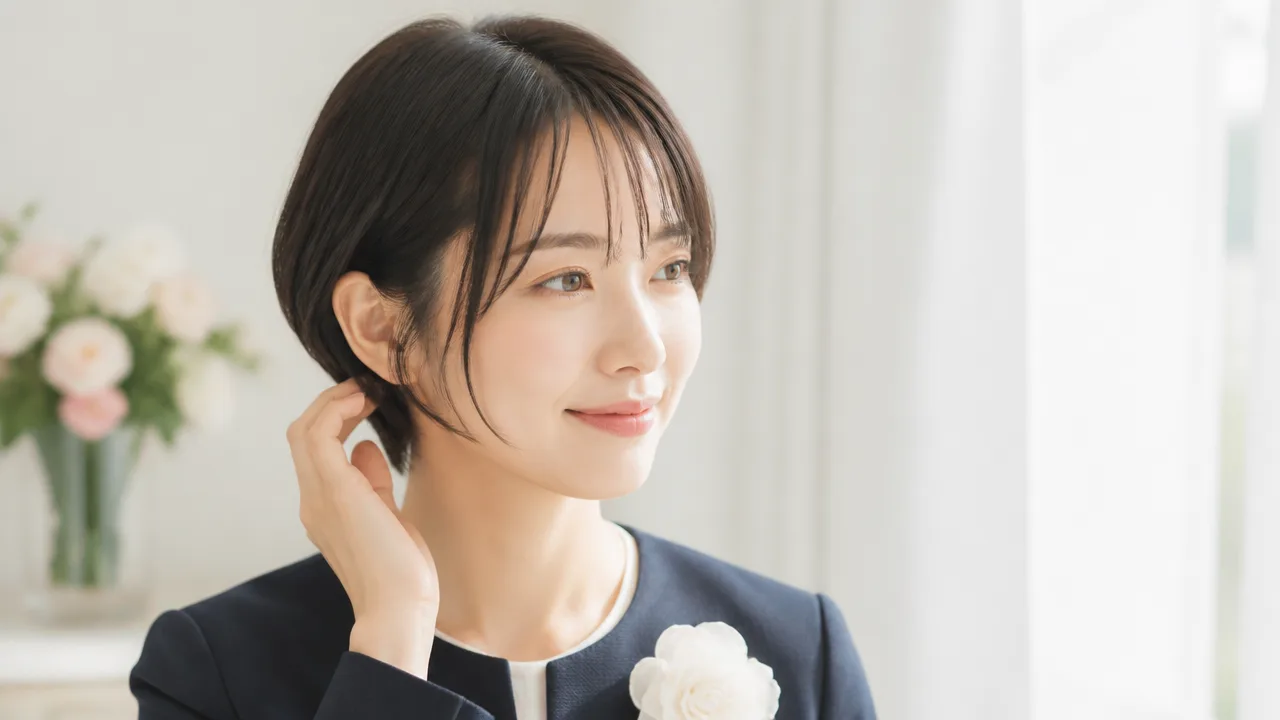 小学校の卒業式に似合うショートの髪型｜女の子・母親別アレンジ