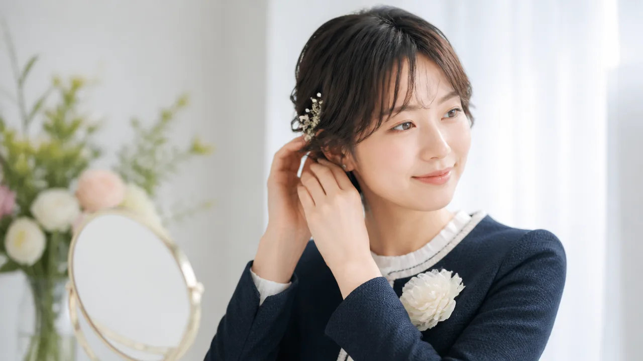 小学校の卒業式に似合うショートの髪型｜女の子・母親別アレンジ