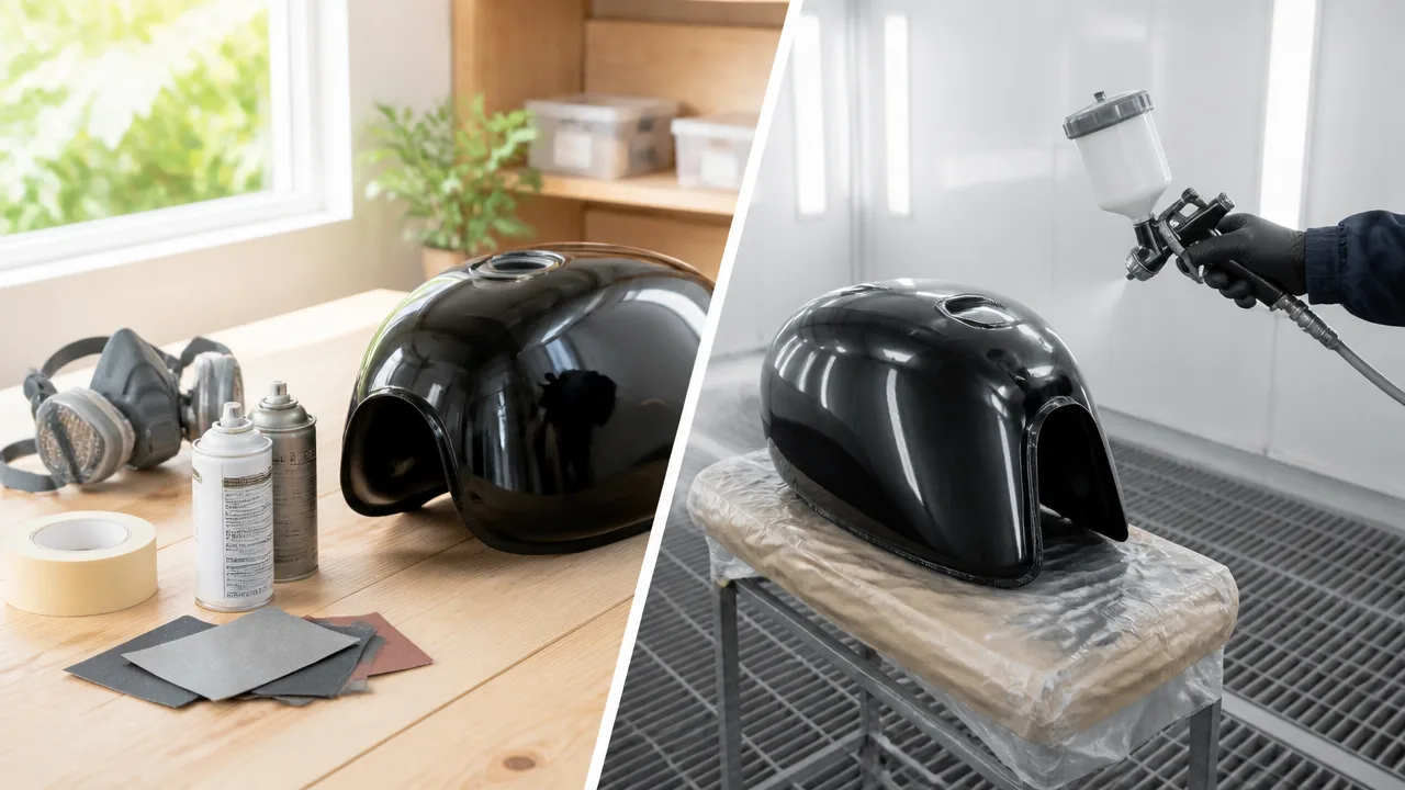 バイクのタンク塗装ガイド｜費用相場とDIYの手順・注意点