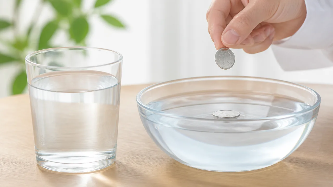 1円玉が水に浮く理由とは？表面張力の仕組みを解説