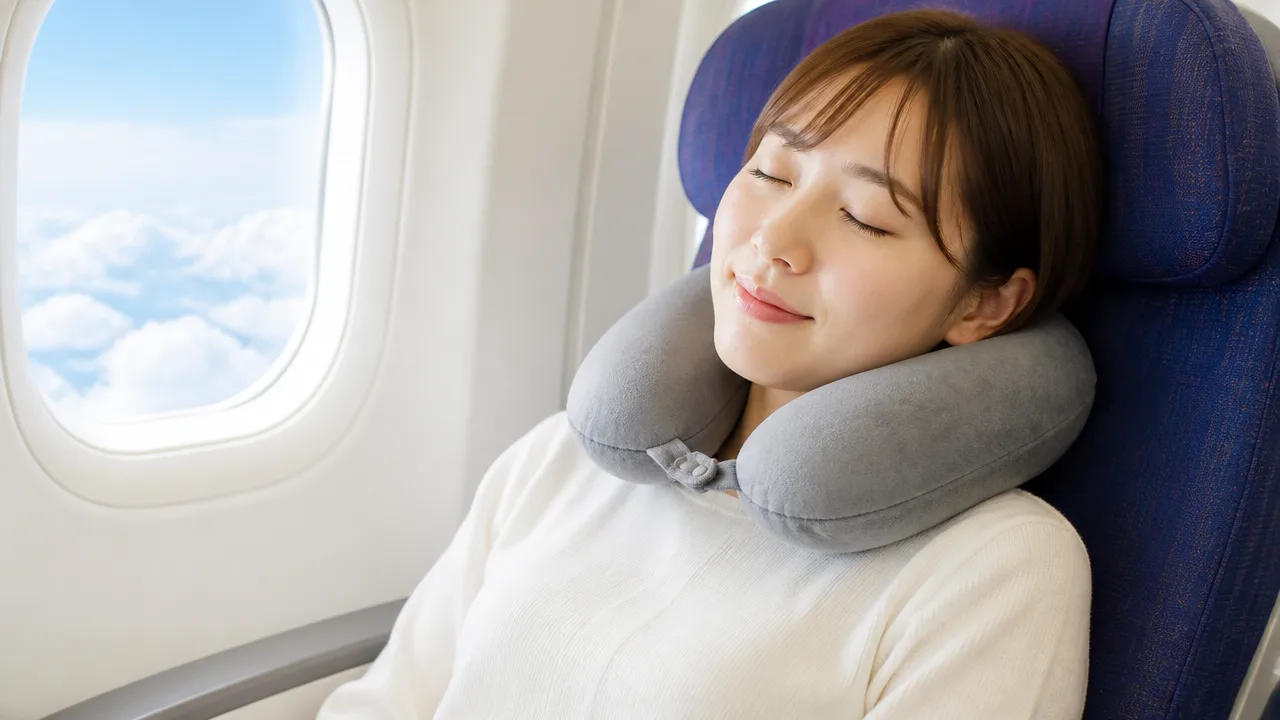 100均のネックピローは飛行機で使える？選び方と快適に眠るコツ