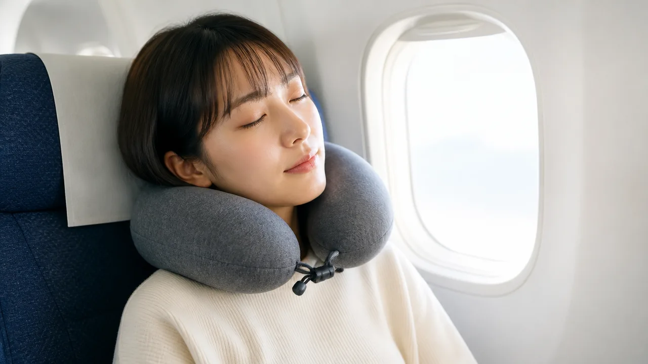 100均のネックピローは飛行機で使える？選び方と快適に眠るコツ