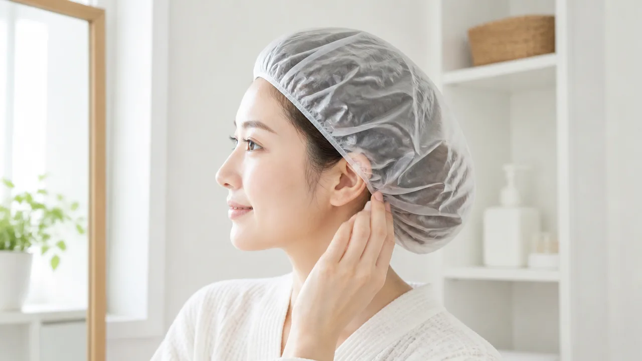 100均のシャワーキャップはロングヘアに使える？選び方とまとめ方