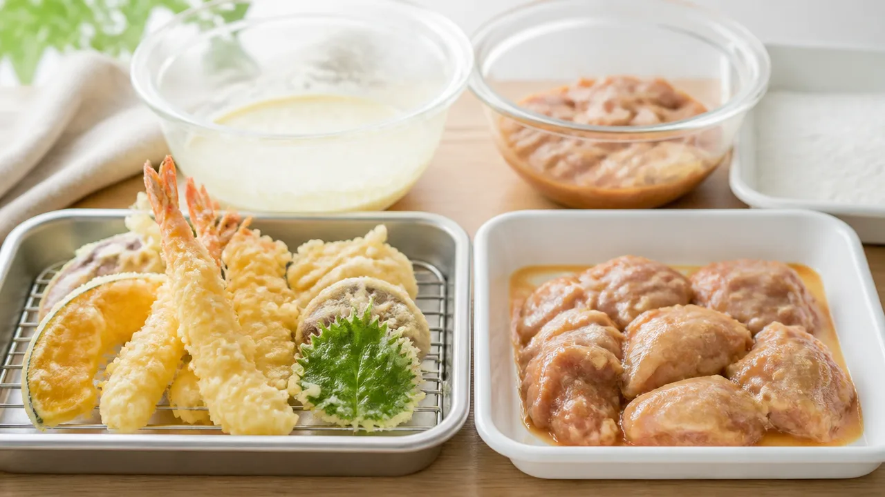 天ぷらと唐揚げの作り方の違いは？衣や揚げ方をやさしく解説